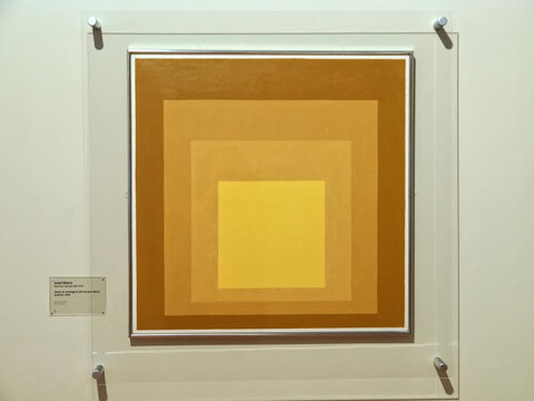 Art collection of the museum Museu Colecao Berardo in Lisbon - Josef Albers