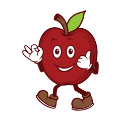 red apple cartoon