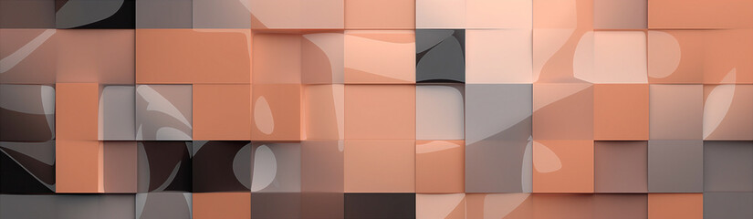 Colorful Blocks Wall Background. Generative AI
