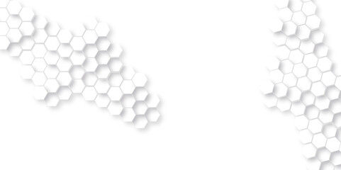 Background with hexagons . Abstract background with lines . white texture background . hexagon abstract background. Surface polygon pattern with glowing hexagon paper texture and futuristic business.