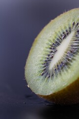 juicy kiwi in a macro shot