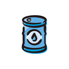 Petroleum - Saudi Arabia icon/illustration (Hand-drawn line, colored version)