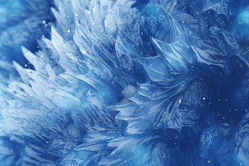 Fototapeta na wymiar Closeup of ice frost, background