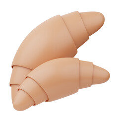 Croissant 3D Illustration