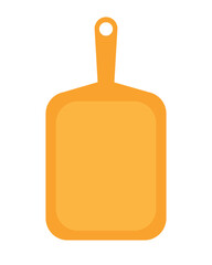 Obraz premium Simple kitchen cutting board in flat style. Objects Are Repainted.