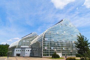 Obraz premium Greenhouse in the Tsitsin Main Moscow Botanical Garden of Academy of Sciences.