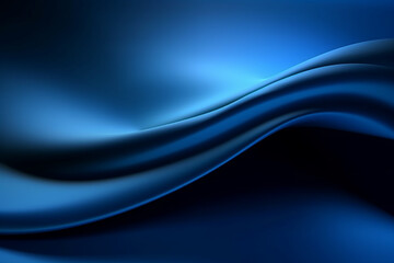 Curved smooth waves, blue cloth, blue satin