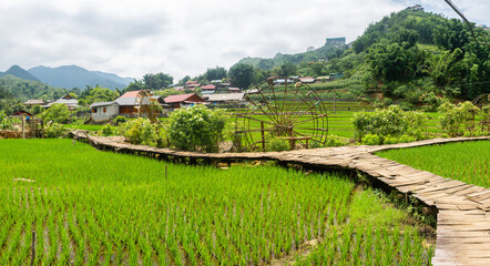 views of cat cat village, vietnam