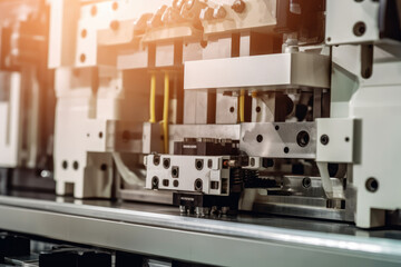 The Art of Manufacturing: A Macro View of an Injection Molding Machine at Work