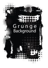 The grunge abstract background, black and white tones ,used as a book, brochure, card.