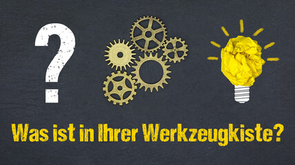 Obraz premium Was ist in Ihrer Werkzeugkiste? 