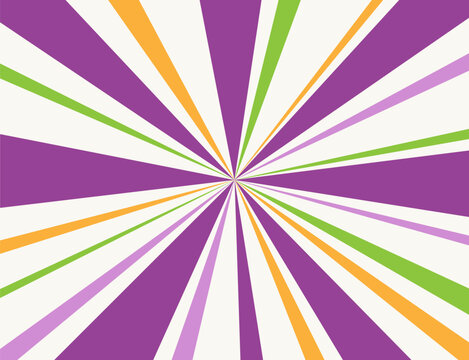Sunburst rays flat vector background