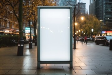 Vertical blank poster, no text, no images, mockup. Generative AI. - obrazy, fototapety, plakaty