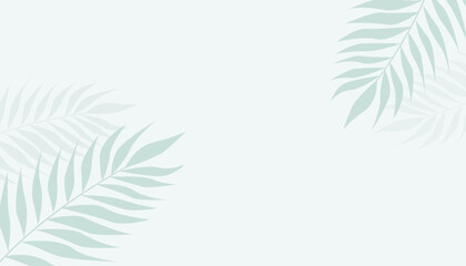 Naklejka premium Nature leaves flat vector background