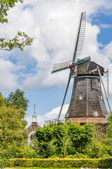 Street view of little village Pieterburen in Het Hogeland Groningen province in The Netherlands, © Hilda Weges