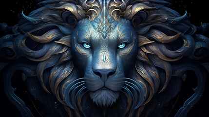 Leo Zodiac Sign, Astrological Artistry and Zodiac Illustration