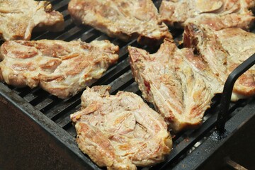 meat on the grill