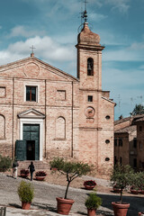 Obraz premium View of downtown Recanati city