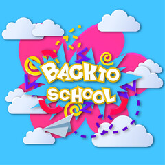 Back to school - paper effect