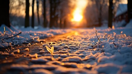 The charm of a winter day.