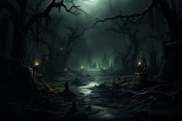 Haunted Halloween: Mysterious Forest of Fright