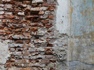 Old brick wall texture and surface.