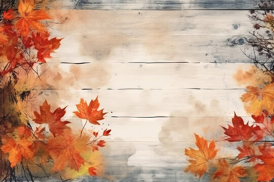秋のイメージの背景デザイン素材