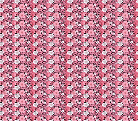 Fototapeta na wymiar White and pink lace pattern.
