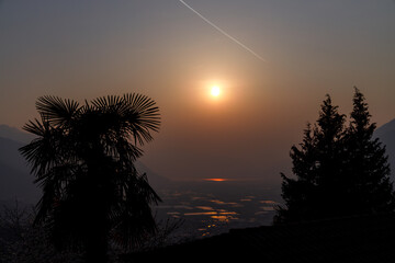 sunset in ticino, Val di Lugano - 634346788