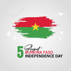 Obraz na płótnie Canvas Burkina Faso Independence day Design