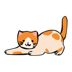 Orange Cat International Cat Day Pet Cute Animal Illustration Element decoration character