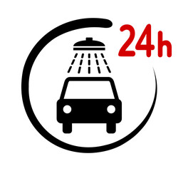 myjnia samochodowa całodobowa ikona © robert6666