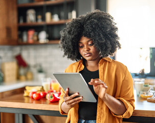 kitchen woman food cooking preparation ingredient recipe internet tablet girl computer happy preparing eating home business work office businessman breakfast online social media app using