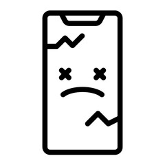 smart phone dead icon