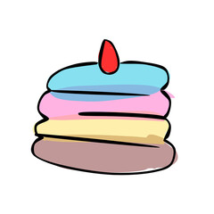 Cupcake Sweet food dessert drawing doodle hand drawn illustration decoration cartoon elements party