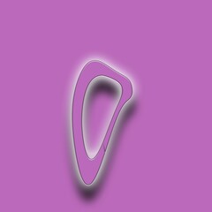 Pink signature with number 0  and genuine designed as Crazy Barb