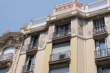 Art Deco building facades, geometric decorations, ornaments and more. Architecture from the beginning of the 20th century.
Shot in Nice, France.
