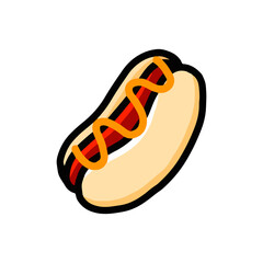 hotdog cartoon element