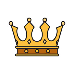 illustration gold crown