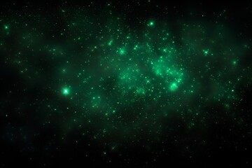 Dark green glowing grainy background | Generative AI