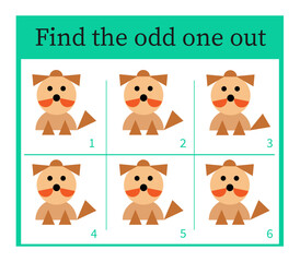 Game for kids. Task for development of attention and logic.