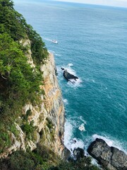 절벽과 바다 cliff and sea