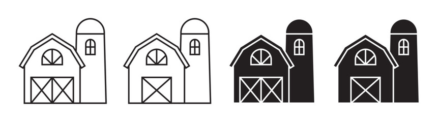 barn farm building icon village © izzul fikry (ijjul)