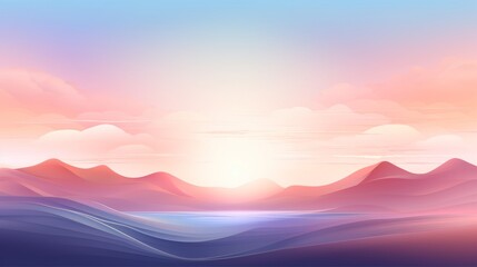 Abstract wallpaper background, landscape, mental health, and healing, nature’s healing powers, calming spaces, aura, wellness, self-care, gradient 