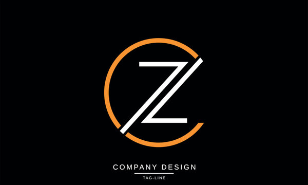 CZ, ZC, Abstract Letters Logo Monogram