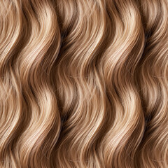 Fototapeta premium Wavy blond hair seamless background