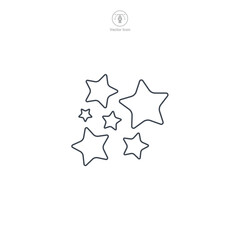 Star icon symbol vector illustration isolated on white background