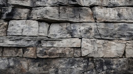 old stone wall texture background. Generative AI