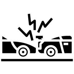 car crash line icon,linear,outline,graphic,illustration