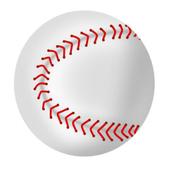 baseball ball isolated on white